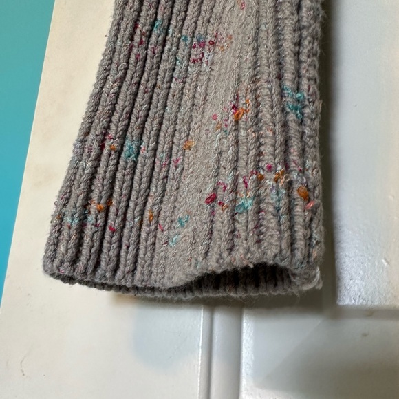 Free People Leon Tunic Cowl Neck Sweater Silver Gleam Combo - Picture 7 of 15